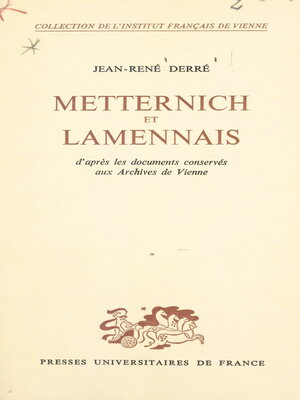 cover image of Metternich et Lamennais